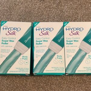 SCHICK Hydro Silk Easy Control Sugar Wax Roller 3 Boxes New